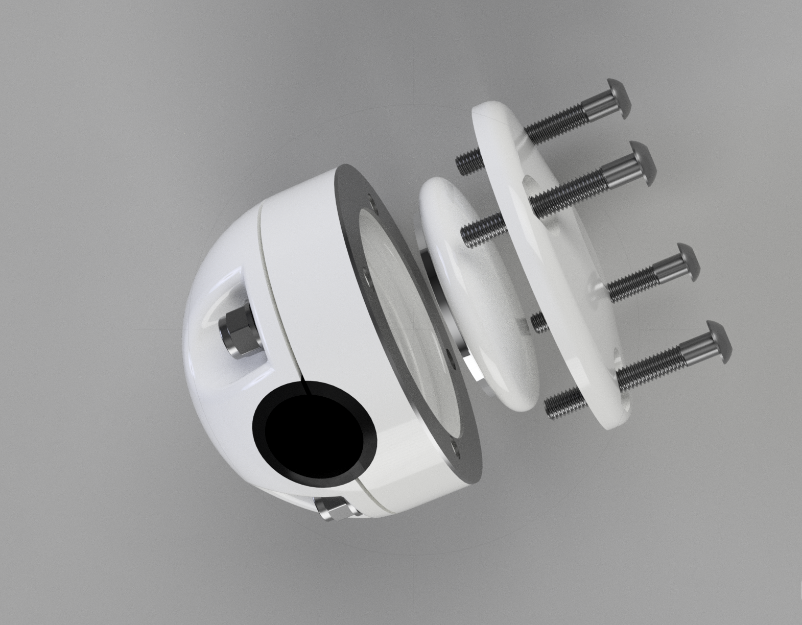 LineTags product angle view showing gasket system